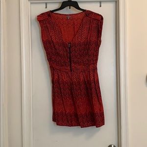 Orange/brown mini dress